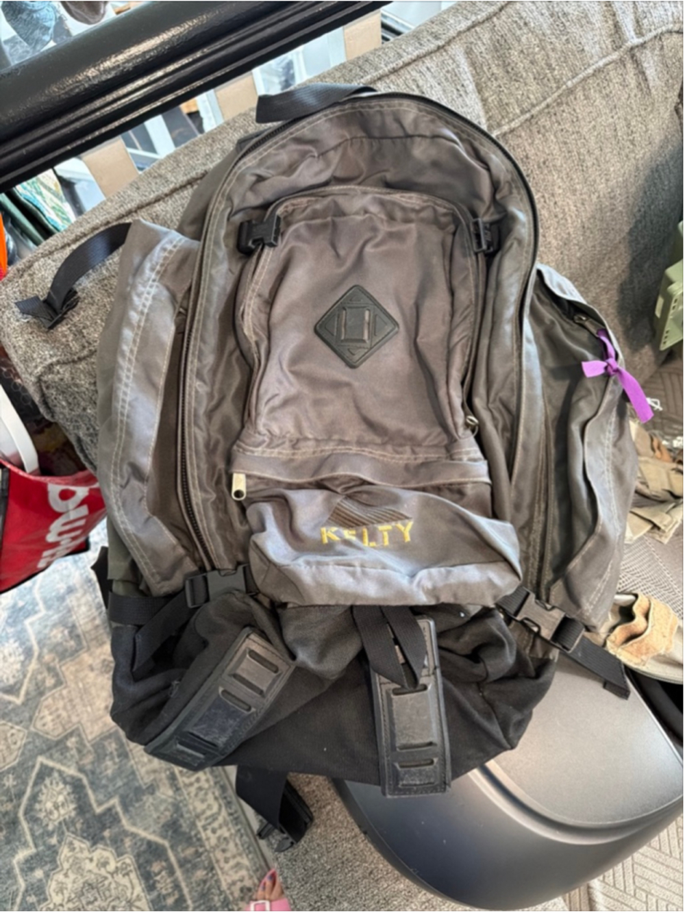 Kelty Gray and Black Backpack One Size